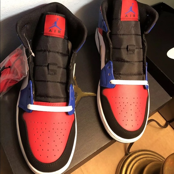 Nike Air Jordan 1 Mid Bred Top 3 - Picture 3 of 6